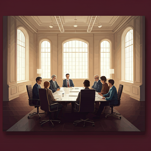 Team training session around a boardroom table